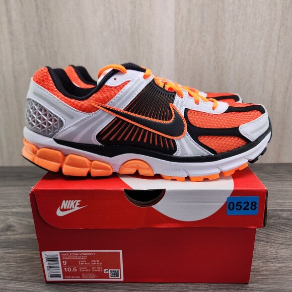 Nike Zoom Vomero 5 Size 9 Mens Total Orange Black White Casual Shoes Sneakers main image 9